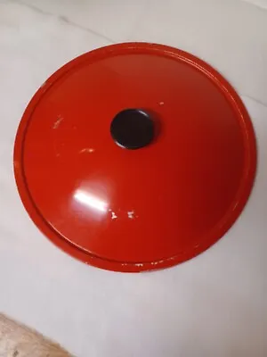 West Bend Electric Vintage 14 3/4  Wok Red Lid Only Replacement Part • $10