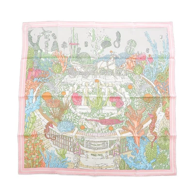 $518.92 • Buy Unused With Box HERMES Carre 70 Ex-Libris Atlantis 27in Silk Scarf 70cm