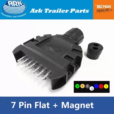 $18 • Buy ARK Trailer 7 Pin Flat Plug Ezi-connect Tool-less Splicing With Magnet FPPT7 UB