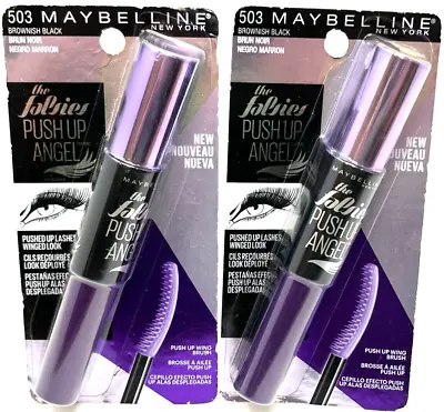 (2) Maybelline The Falsies Push Up Angel Mascara Sealed 503 - Brownish Black • $24.99