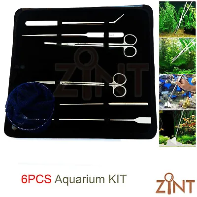 £27.39 • Buy Fish Tank Aquarium Cleaning Kit Glass Brush Fishnet Aquatic Plants Cleaner Tools