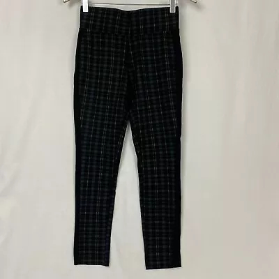 Me Moi Leggings Womens Small Medium Tartan Plaid Tuxedo Stripe Academia Preppy • $18.99