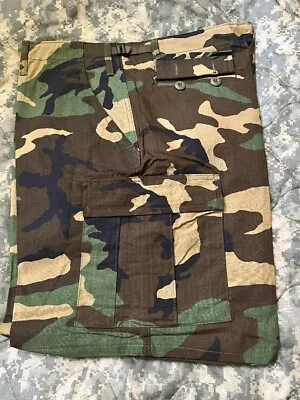 Woodland Camo BDU Shorts - Rip Stop - XL Waist • $25