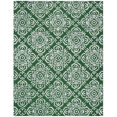 SAFAVIEH Contemporary Morrocan Style Handmade Wool Area Rug Green Ivory Chatham • $177.99