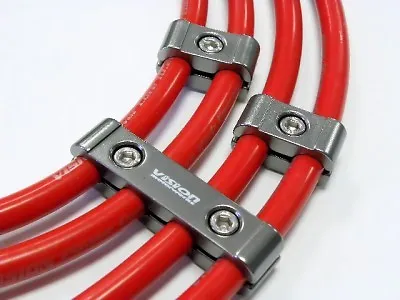 Billet Wire Separators Dividers For Magnecor Spark Plug Wires Gunmetal  • $12.88