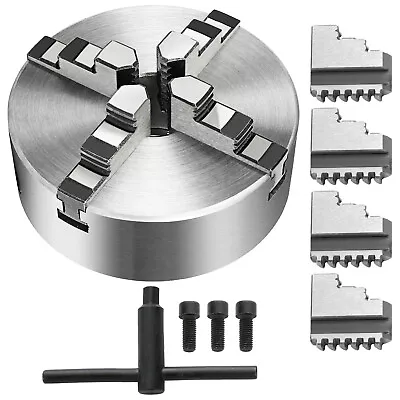 VEVOR AU Lathe Chuck 125mm 4 Jaws Self Centering & Reversible Jaw K12-125 Tool • $94.89