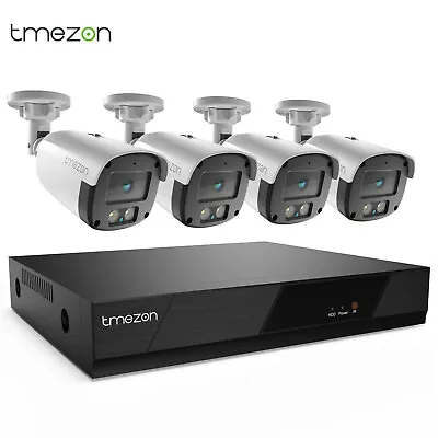 TMEZON 1080P Security Camera 4CH DVR System Bullet Outdoor Night Vision CCTV HD • $88.99