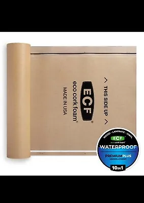 Eco Cork Foam Underlayment Tan Waterproof Attached Vapor Barrier Antimicrobial • $59