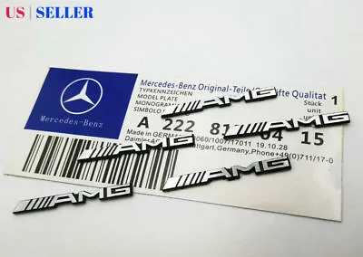 $12.88 • Buy 5PC AMG Steering Wheel Emblem Aluminum Interior Badge Mercedes Benz Logo B C E S
