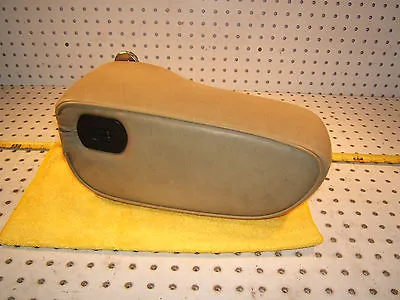 Mercedes Early W123 Front Center PARCHMENT Vinyl Genuine Mercedes OEM 1 Armrest  • $415