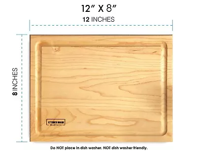 Maple Wood Cutting Boards For Kitchen | Hardwood Kitchen Board Wooden Block • $27.97