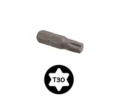 T30 Torx Bit Star Bit Hex Drive 25mm Long.  • £1.99