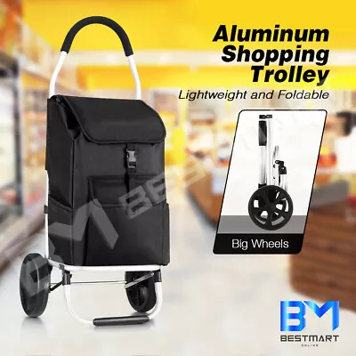 Large Shopping Trolley Storage Basket Cart Market Grocery Bag Luggage Foldable • $59.99