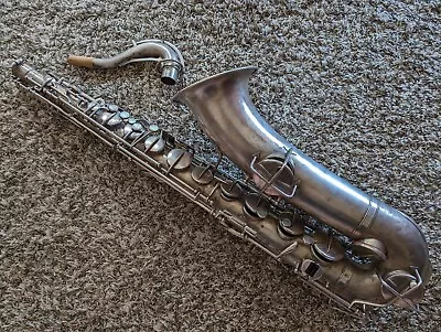 Martin Handcraft Troubadour Tenor Saxophone Silver Plated Matching Serial 104768 • $689