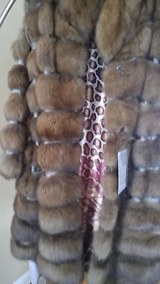 35 % Off Nwt Barguzin Russian Sable Fur Swing Coat L-xl Not Mink And Fox • $5900