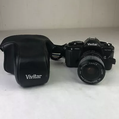 Vivitar V3800N 35mm Manual SLR Film Camera W/ 28-70mm Macro Zoom Lens Strap Case • $99.99