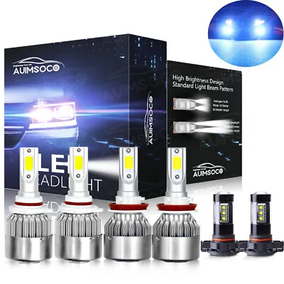 For Dodge Charger 2011-2014 8000K LED Headlights Hiht/Low+Fog Lights 6x Bulbs 🔥 • $34.99
