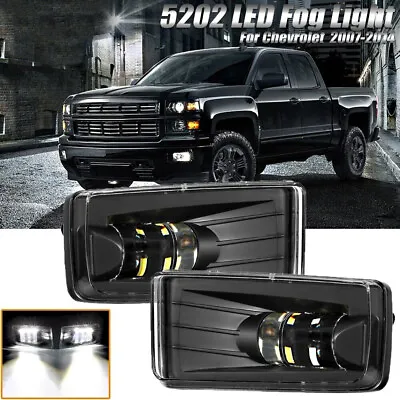 For 2007-2015 Chevy Silverado 1500 2500 HD Tahoe Bumper LED Fog Lights Lamps • $61.99