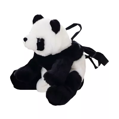 Plush Furry Backpack Cartoon Panda Toy Stuffed High Capacity Child • £15.82