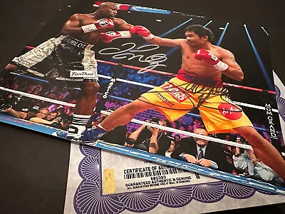 $7.31 • Buy Floyd Mayweather/Manny Pacquiao AUTHENTIC HAND SIGNED AUTOGRAPH PHOTO + COA