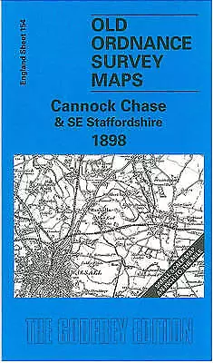 Cannock Chase And SE Staffordshire 1898 One Inch MAP NEW • £5.95