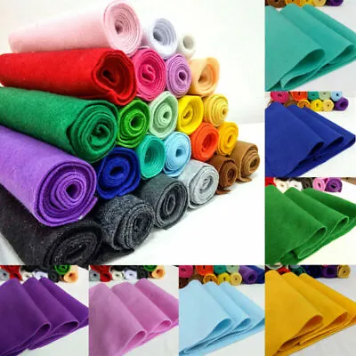 £1.19 • Buy Non Woven Soft Felt Fabric Metre 1.4mm Thick DIY Craft Material Color 20/90*90cm