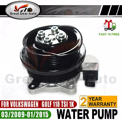 Fit Volkswagen Golf 118 1.4L Turbo Supercharged CAVD CTHD Water Pump 2009-2015 • $86.87