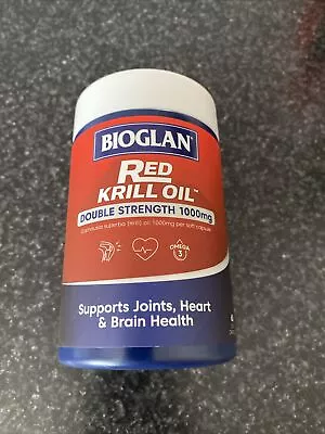 Bioglan Red Krill Oil Double Strength 1000 Mg 60 Capsules • $33.99