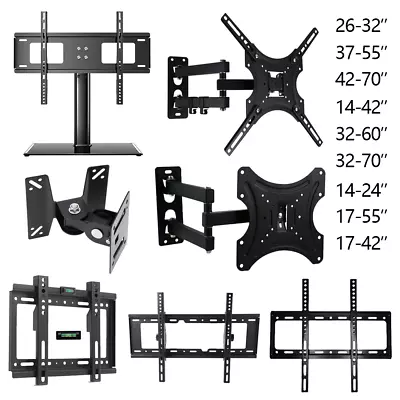 TV Wall Bracket Mount For 14 30 32 40 42 50 55 Up To 75  Inch Slim LCD LED UK • £7.49