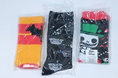 Lot Of 3 Pairs Of Mens Funko Socks Batman Star Wars Jack Skellington New • $14.77