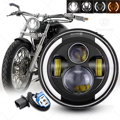 For Honda Shadow VT VT1100 VT750 VT600 VF750 7inch LED Headlight Turn Lights DRL • $30.99