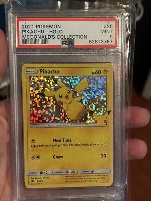 $29.99 • Buy 2021 Pikachu HOLO Pokemon Mcdonalds 25th Anniversary Card 25/25 PSA 9 Mint