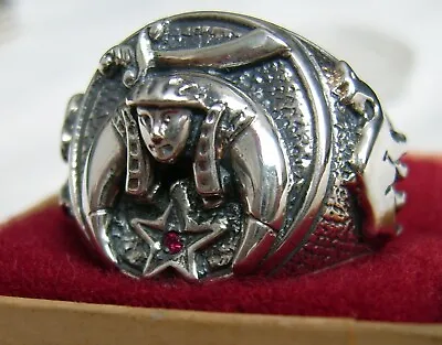 Men's  Shriner Masonic Ring SILVER 925 • $60