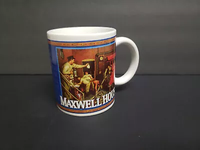 Maxwell House Coffee Mug 8 Oz. 1949 Firehouse Img 1951 Snow Shovel Image Vintage • $9.49