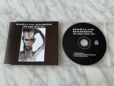 Marilyn Manson The Dope Show CD Single UK IMPORT! 1998 Nothing IND95610 CD1 OOP! • $15.99
