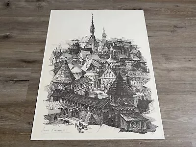 Rare Anatole Krasnyansky “Tallin” Signed Artists Proof A.P. Lithograph • $249.99
