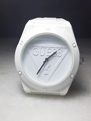 Guess U0979L1 Womens White Silicone Analog Dial Quartz Wrist Watch-DB • $31