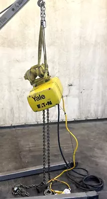 Yale 1/2 Ton Electric Chain Hoist With General Electric Ac Motor 5k43fg4604a • $2200