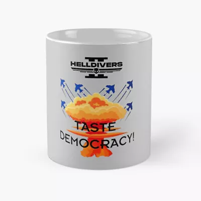 Taste Democracy Coffee Mug 11 Oz 15 Oz Mug Helldivers Mug Cup Of LIBERTEA • $15.99