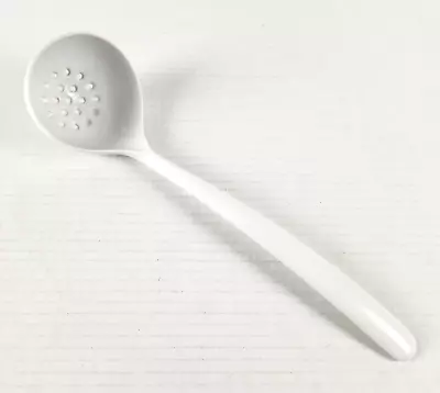 Copco Melamine Ladle White Perforated Straining Soup Slotted Spoon USA Utensil • $14