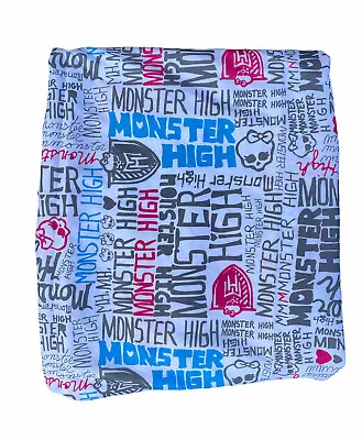 Monster High Twin Flat Bed Sheet RN 22682 Excellent Condition Spellout Logo • $24.24