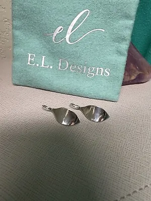 Ed Levin ( EL Designs) Sterling Silver  Leaf Design Earrings • $129