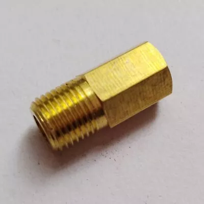 1/16  Female NPT To 1/8  Male NPT Pipe Adapter Brass Water Oil Gas M743 • $8.30