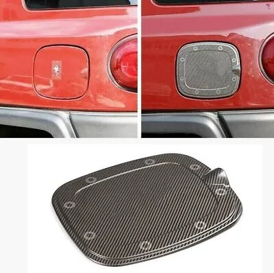 For Toyota FJ Cruiser 07-2021 Steel Carbon Fuel Cap Cover Decor Trim Protector • $36.32