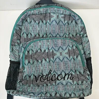Volcom Backpack Large Hiking Bag Blue Black Gray Organizer • $14