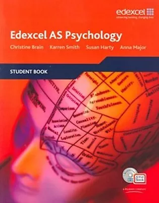 Edexcel AS Psychology Student Book + ActiveBook Karren Smith Christine Brain • £6.77