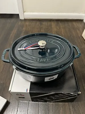 Staub Oval Cast Iron 5.75-qt Cocotte Dutch Oven Lamer 31cm • $274.99