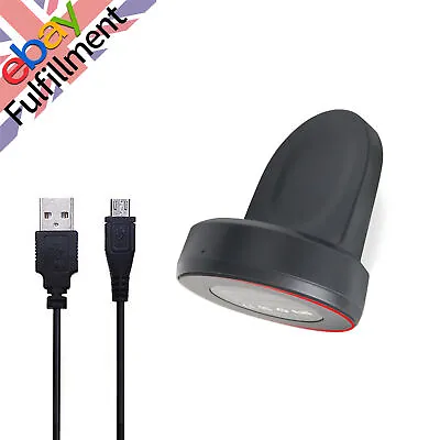 Wireless Charger Dock Holder With Cable For Galaxy Smart Watch Gear S2 S3 R800 • £12.59
