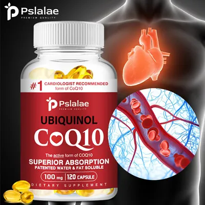 Ubiquinol CoQ10 100mg - Heart And Cardiovascular Health Energy & Endurance • $10.19