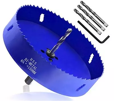 Seimneire 6-1/4 Inch Hole Saw With Heavy Duty Arbor 1.2 Inch Assorted Sizes • $24.73